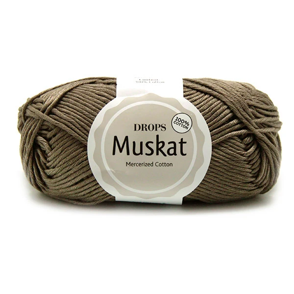 DROPS Muskat Uni Colour 24 Graubraun