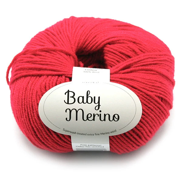 Drops Baby Merino Uni Colour 016 Rot