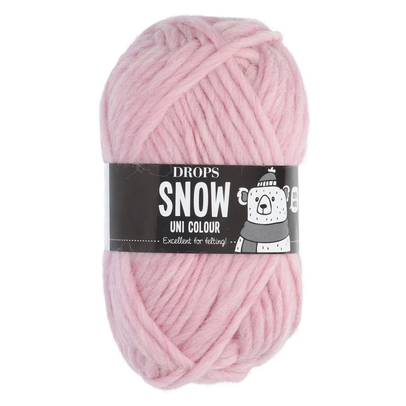 DROPS Snow Uni Colour 030 Pastellrosa