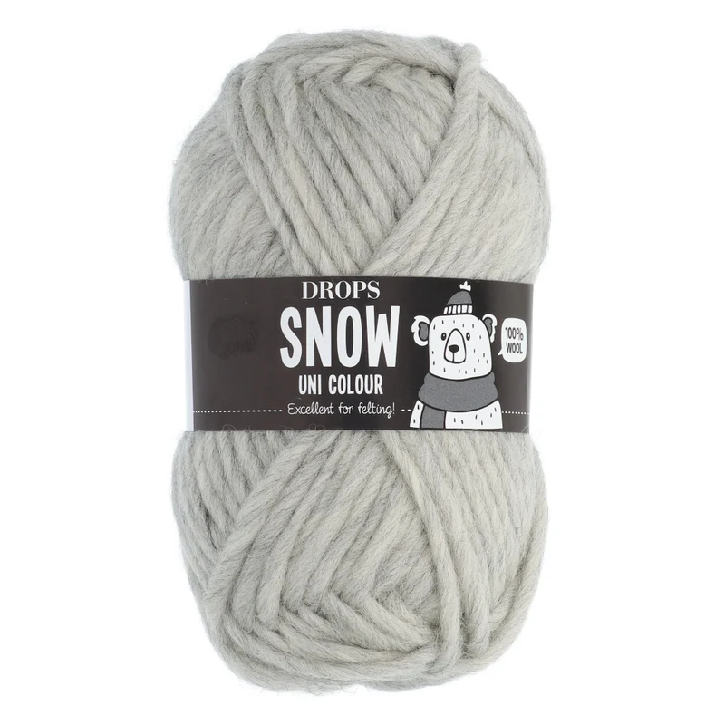 DROPS Snow Uni Colour 053 Hellgrau