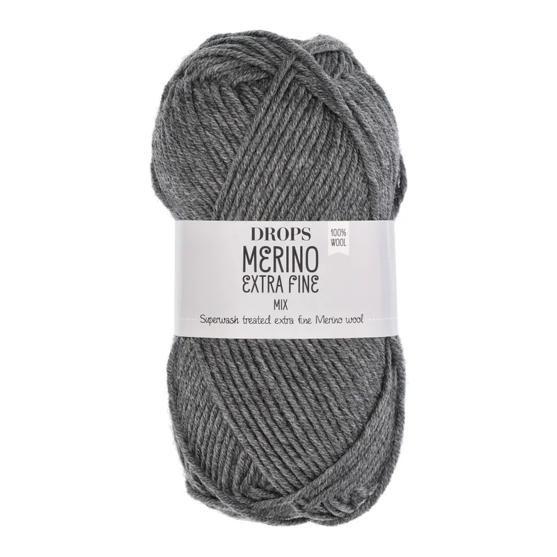 DROPS Merino Extra Fine Mix 04 Grau-Mix