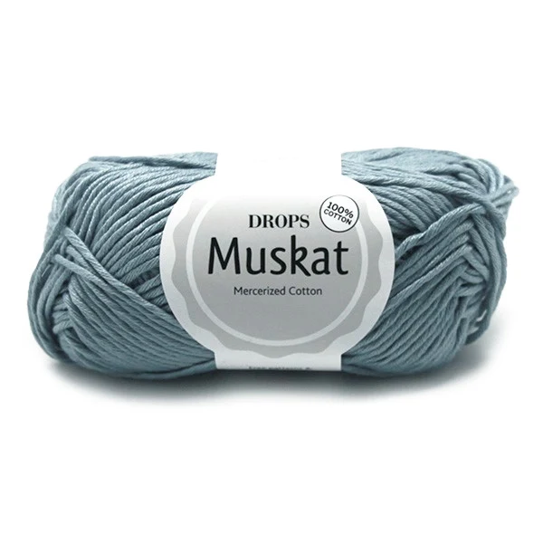 DROPS Muskat Uni Colour 76 Hell-Denimblau