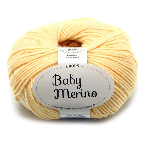 DROPS Baby Merino Uni Colour 004 Gelb