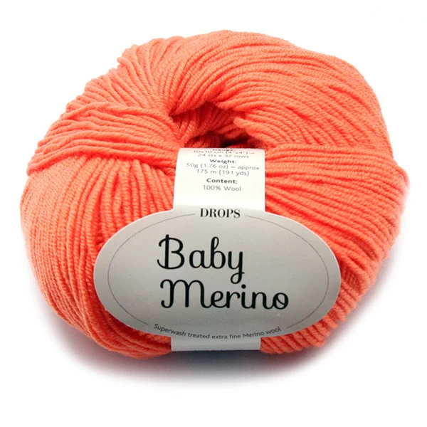 DROPS Baby Merino Uni Colour 036 Elektrisches Orange