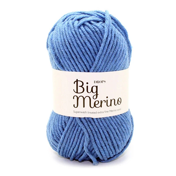 DROPS Big Merino Uni Colour 07 Denimblau