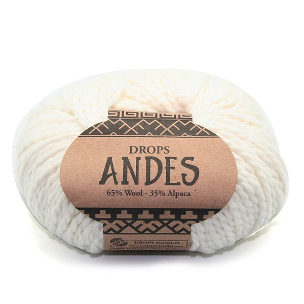 DROPS Andes Uni Colour 1101 Weiß