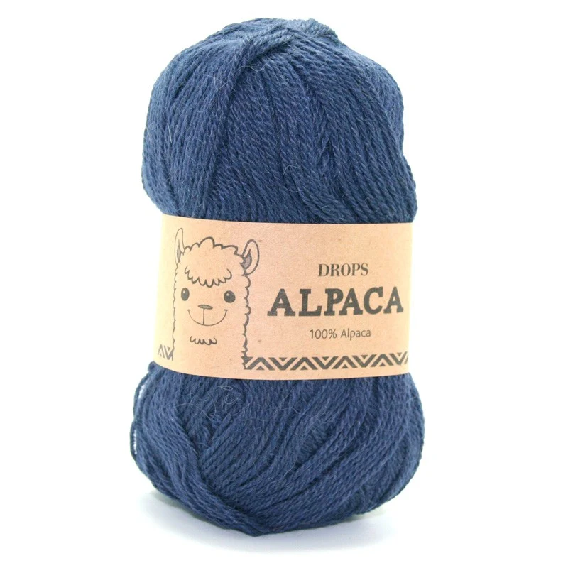 DROPS Alpaka Uni Colour 4305 Dunkles Indigo