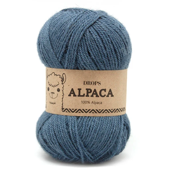DROPS Alpaka Uni Colour 6309 Denimblau