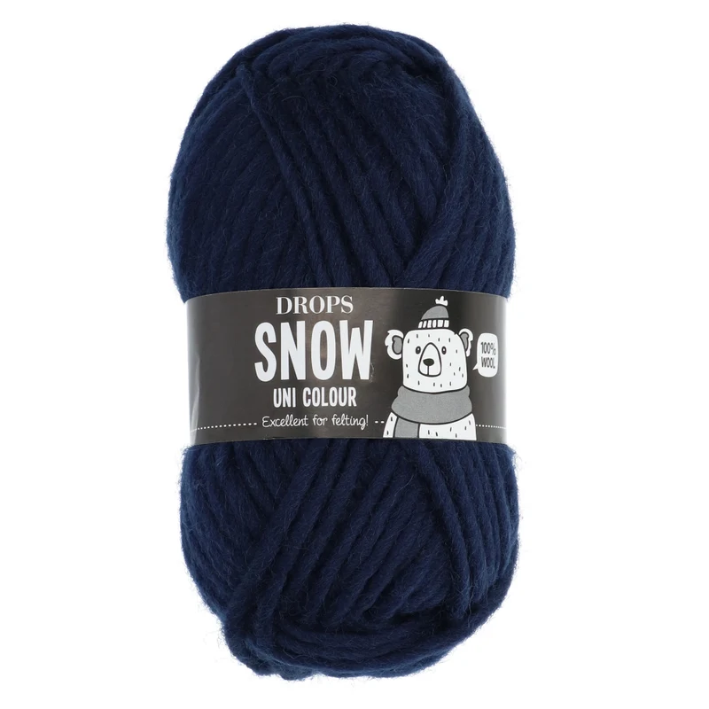 DROPS Snow Uni Colour 057 Marineblau