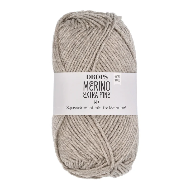 DROPS Merino Extra Fine Mix 08 Hellbeige