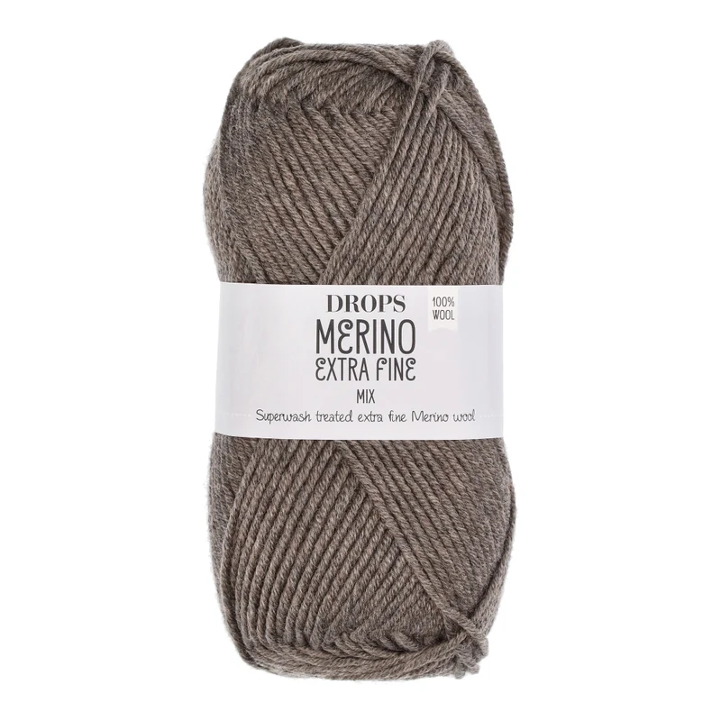 DROPS Merino Extra Fine Mix 06 Braun