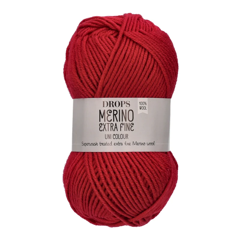 Drops Merino Extra Fine Uni Colour 11 Rot