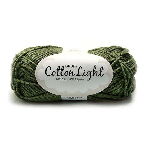 DROPS Cotton Light Uni Colour 012 Khakigrün