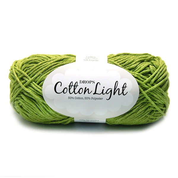 DROPS Cotton Light Uni Colour 011 Apfelgrün