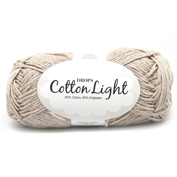 DROPS Cotton Light Uni Colour 021 Hellbeige
