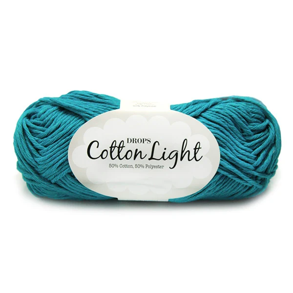 DROPS Cotton Light Uni Colour 014 Dunkel-Türkis