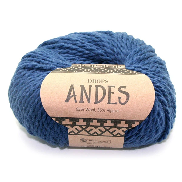 DROPS Andes Uni Colour 6928 Königsblau