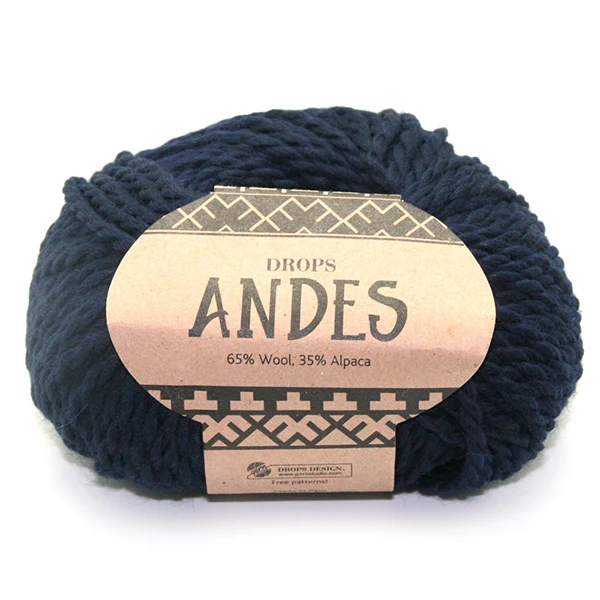DROPS Andes Uni Colour 6990 Marineblau