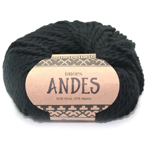 DROPS Andes Uni Colour 8903 Schwarz