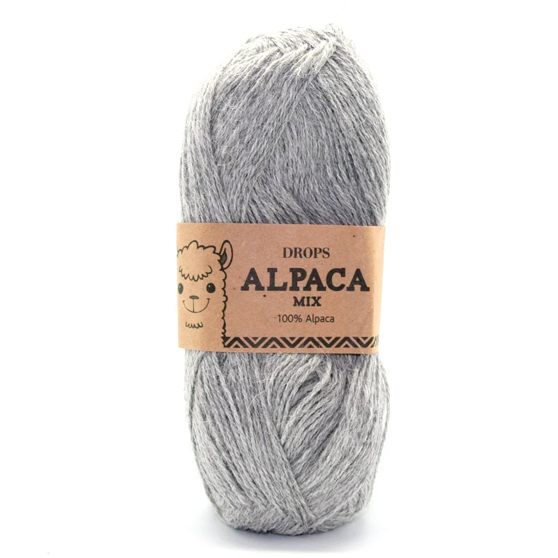 Drops Alpaka Mix 0501 Hellgrau-Mix