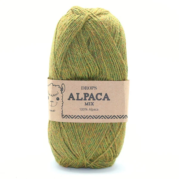 Drops Alpaca Mix 7233 Gelb/Grün