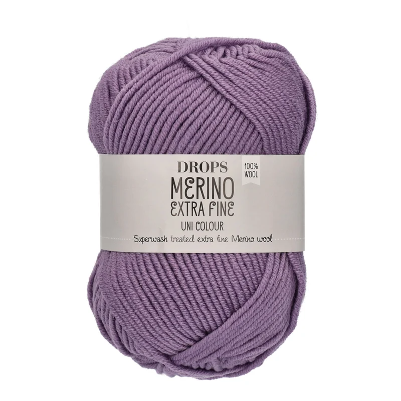 DROPS Merino Extra Fine Uni Colour 22 Flieder