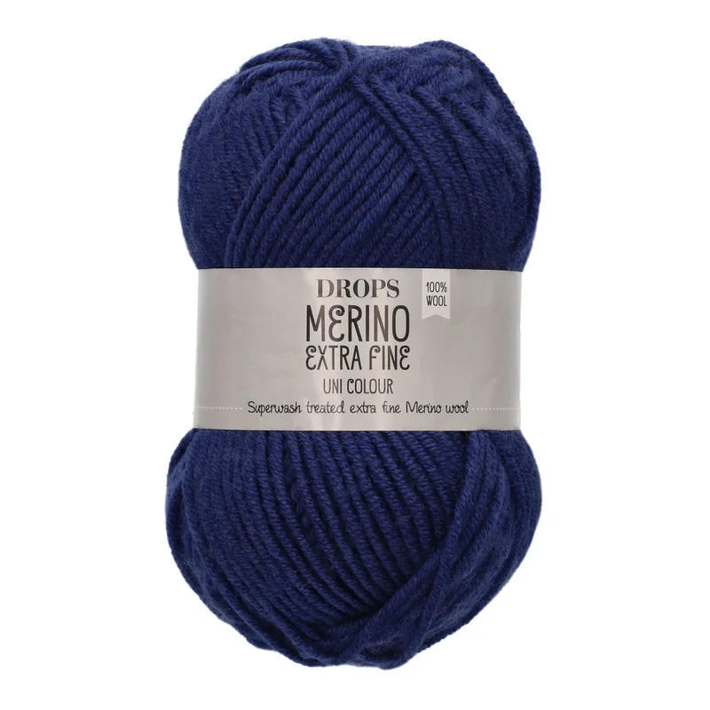 DROPS Merino Extra Fine Uni Colour 20 Dunkelblau