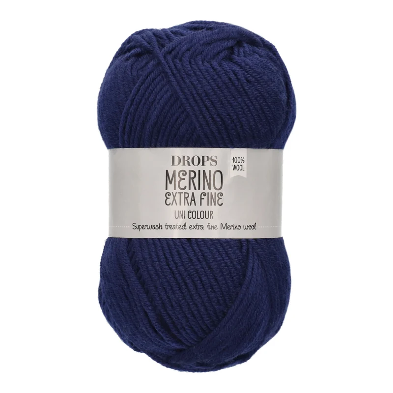Drops Merino Extra Fine Uni Colour 27 Marineblau