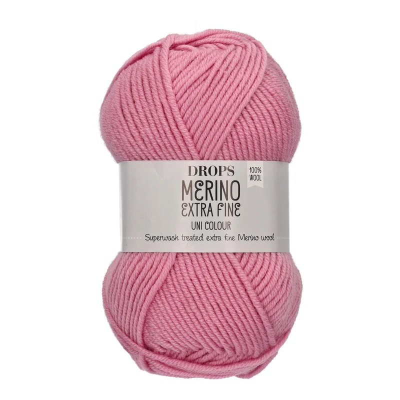 Drops Merino Extra Fine Uni Colour 25 Rosa
