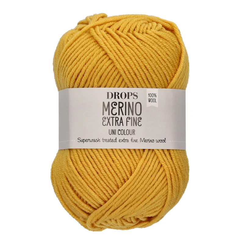Drops Merino Extra Fine Uni Colour 30 Senf