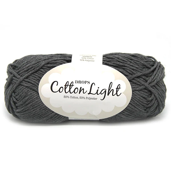 Drops Cotton Light Uni Colour 030 Dunkelgrau