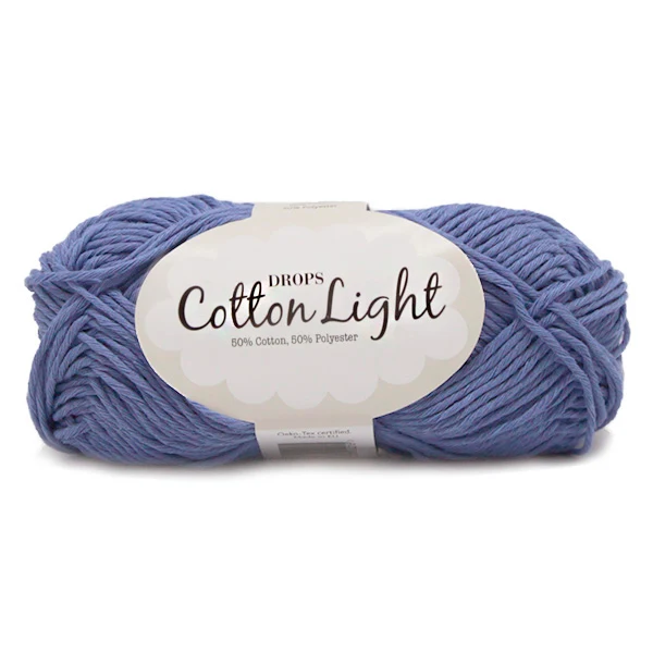 DROPS Cotton Light Uni Colour 033 Blaue Hyazinthe