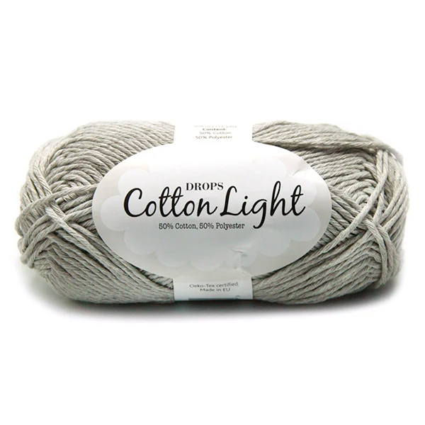 DROPS Cotton Light Uni Colour 031 Perlgrau