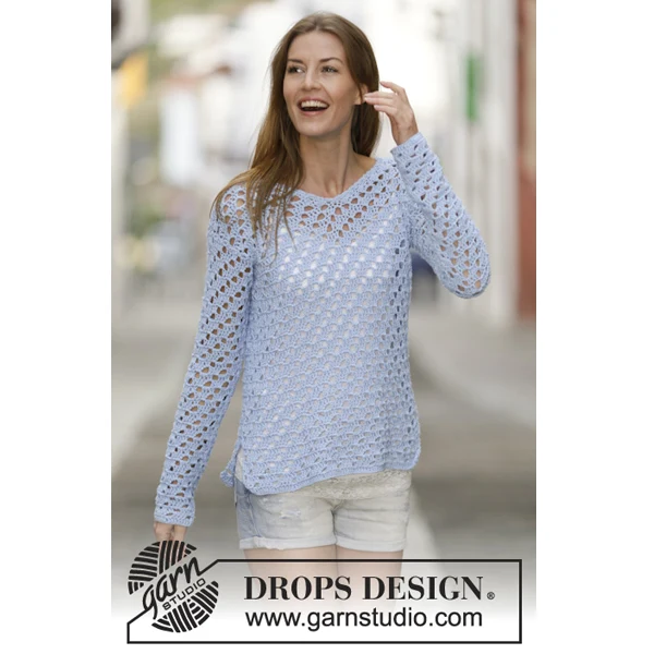 DROPS Cotton Light Uni Colour 008 Eisblau