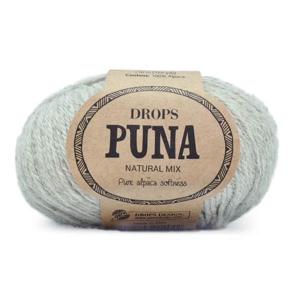 DROPS Puna Natural Mix 07 Hellgrau