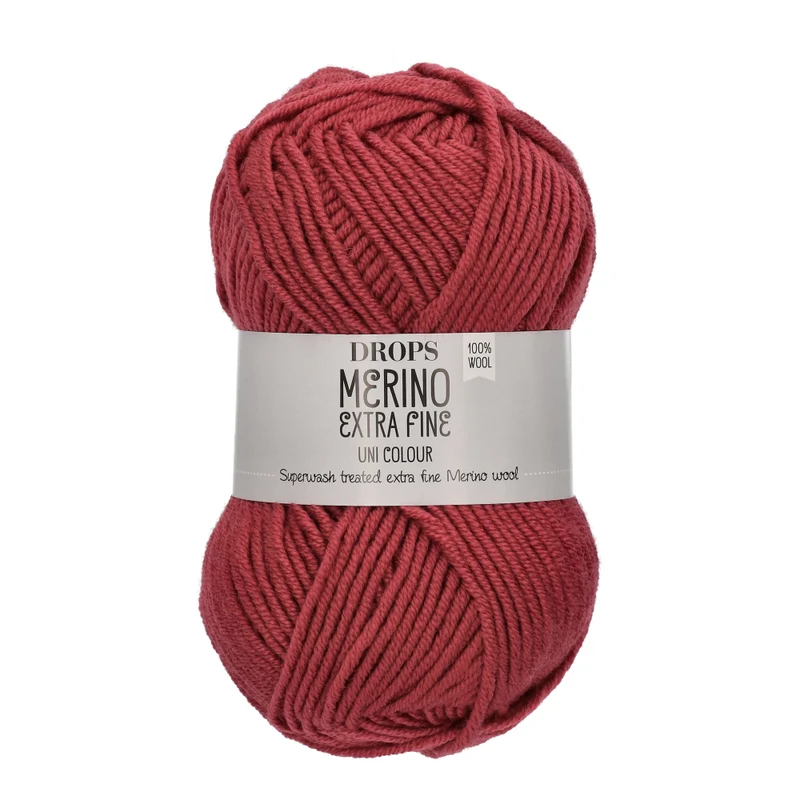DROPS Merino Extra Fine Uni Colour 32 Dunkelrosa