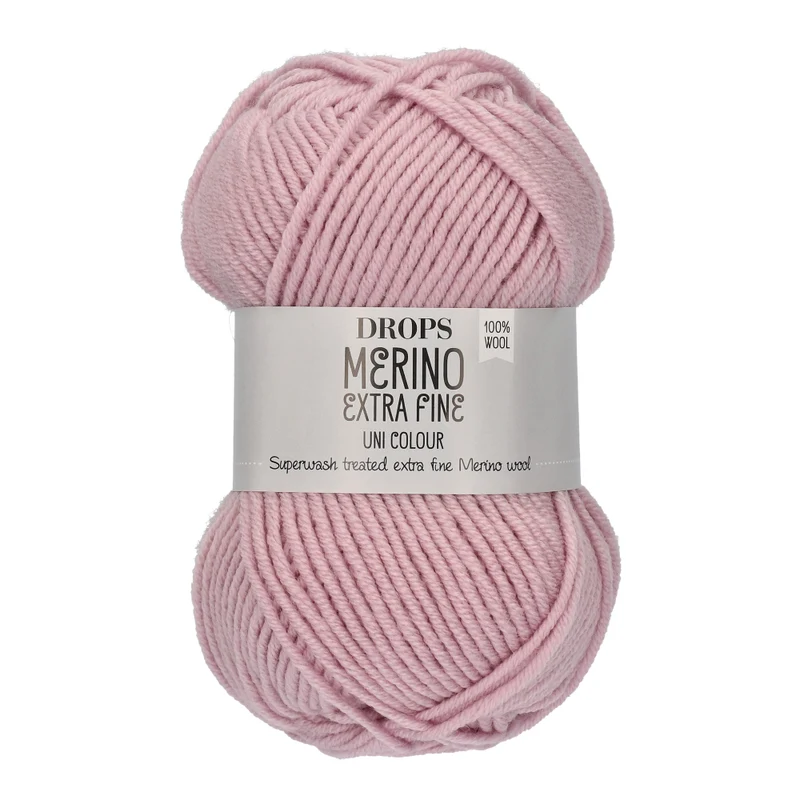 DROPS Merino Extra Fine Uni Colour 40 Puderrosa
