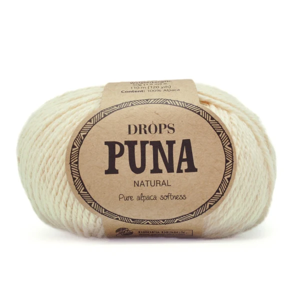 Drops Puna Natural 01 Naturfarben