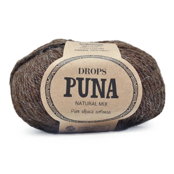 DROPS Puna Natural Mix 03 Braun