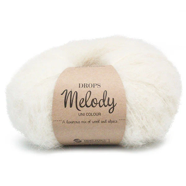 DROPS Melody Uni Colour 001 Naturfarben
