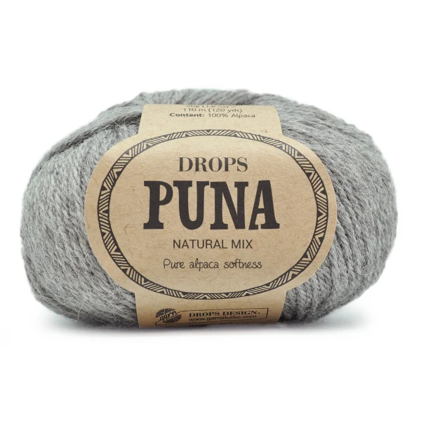 DROPS Puna Natural Mix 06 Grau