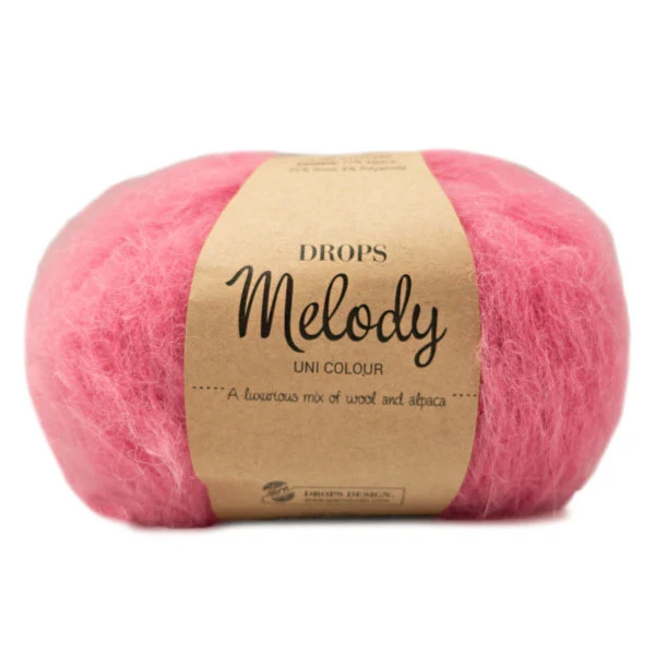 DROPS Melody Uni Colour 017 Knallrosa