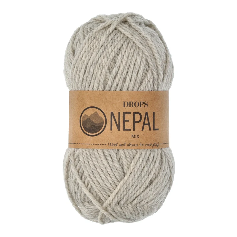 DROPS Nepal Mix 500 Hellgrau