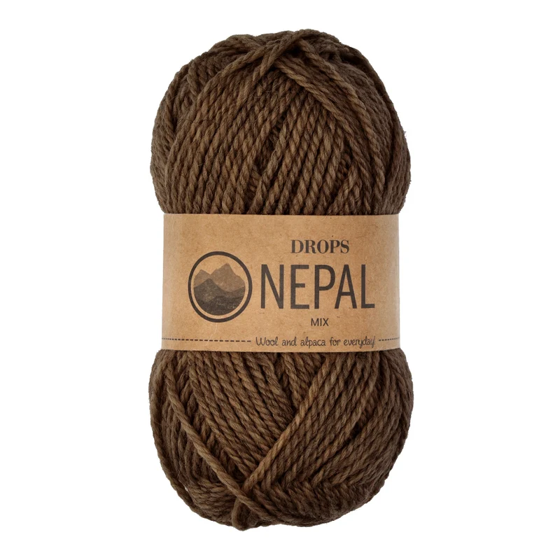 DROPS Nepal Mix 612 Braun