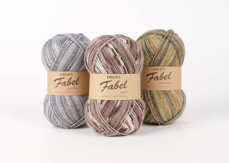 DROPS Fabel Long Print 650 Forest