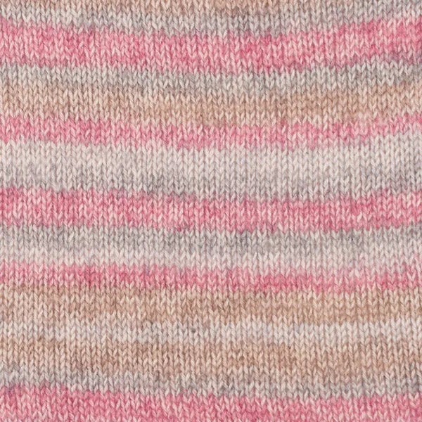 DROPS Fabel Long Print 623 Rose-mist