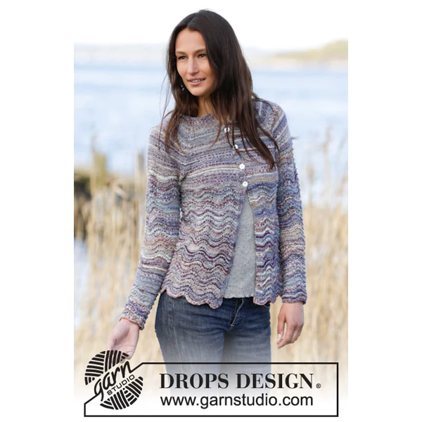 DROPS Fabel Long Print 918 Smaragd