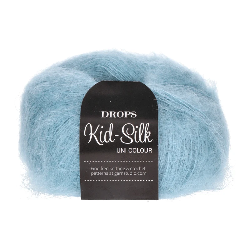DROPS Kid-Silk Uni Colour 008 Hell-Denimblau
