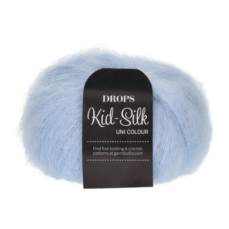 DROPS Kid-Silk Uni Colour 007 Hellhimmelblau