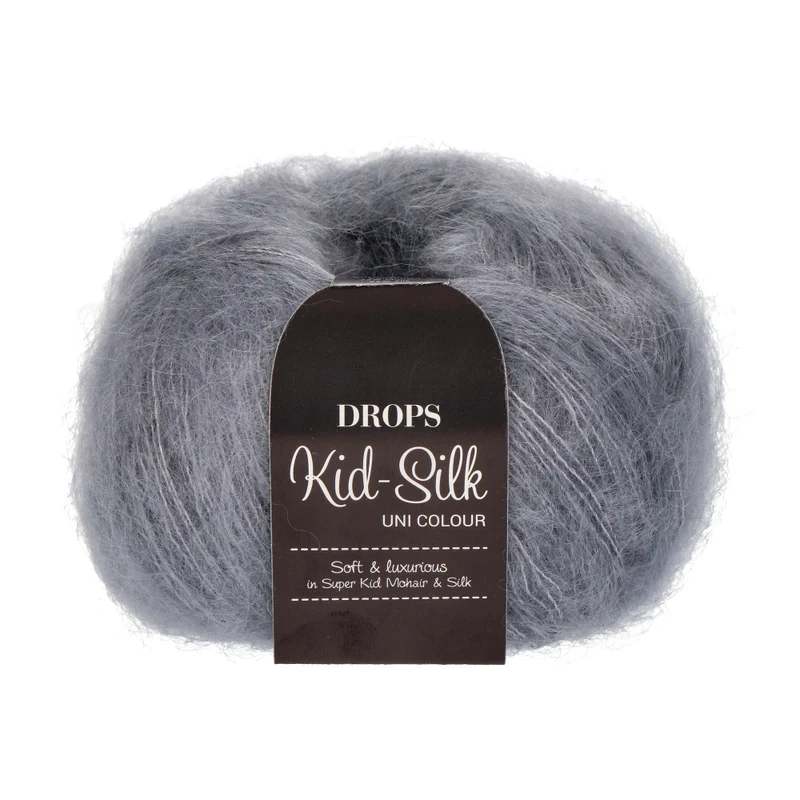 DROPS Kid-Silk Uni Colour 010 Grau